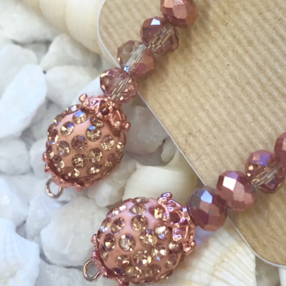 New, Free People, Rose Gold Dangle Earrings